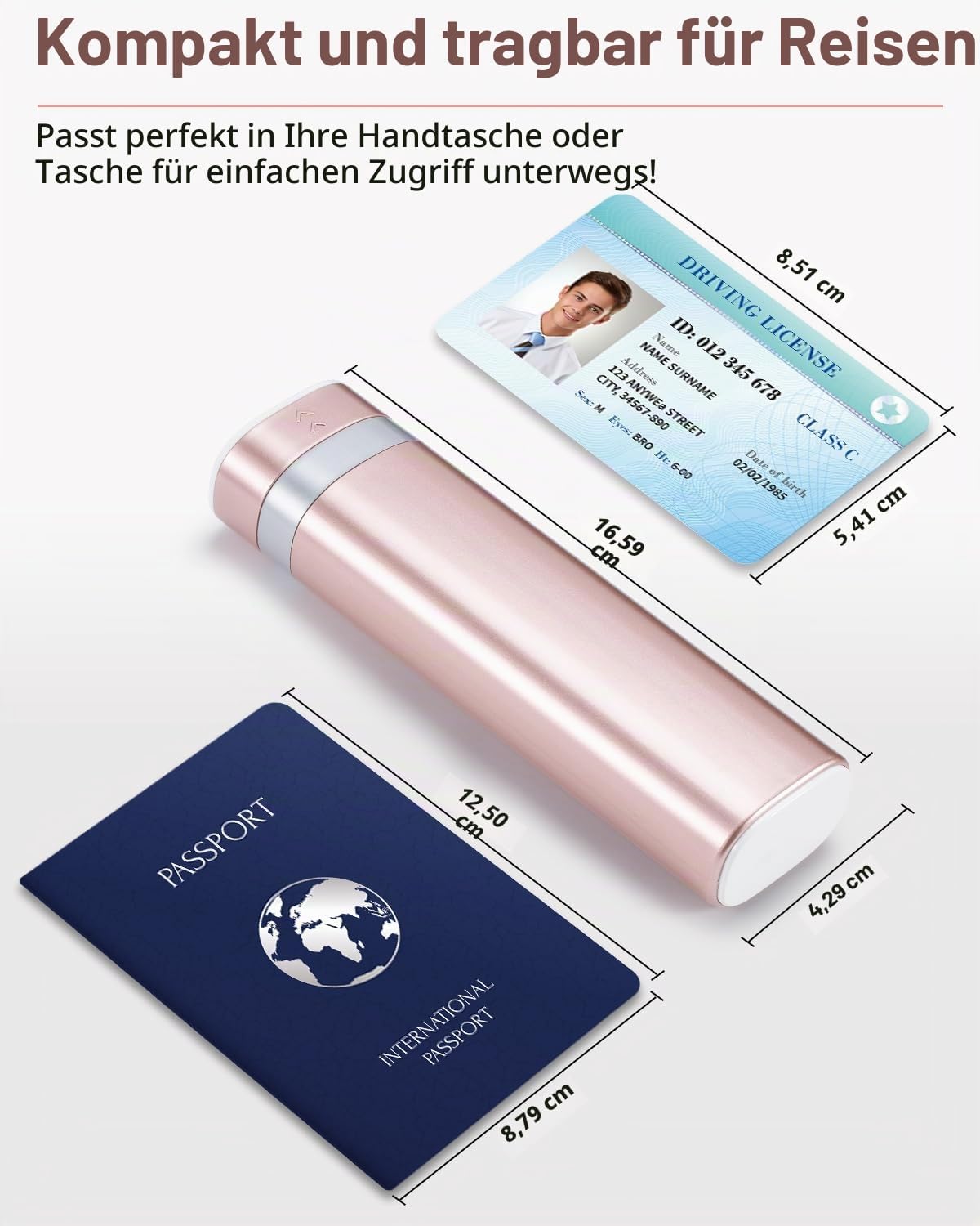 Detalle de Betife Tablettenbox 7 Tage – BPA-freie Wochen- und Reise-Pillendose (Rosa)