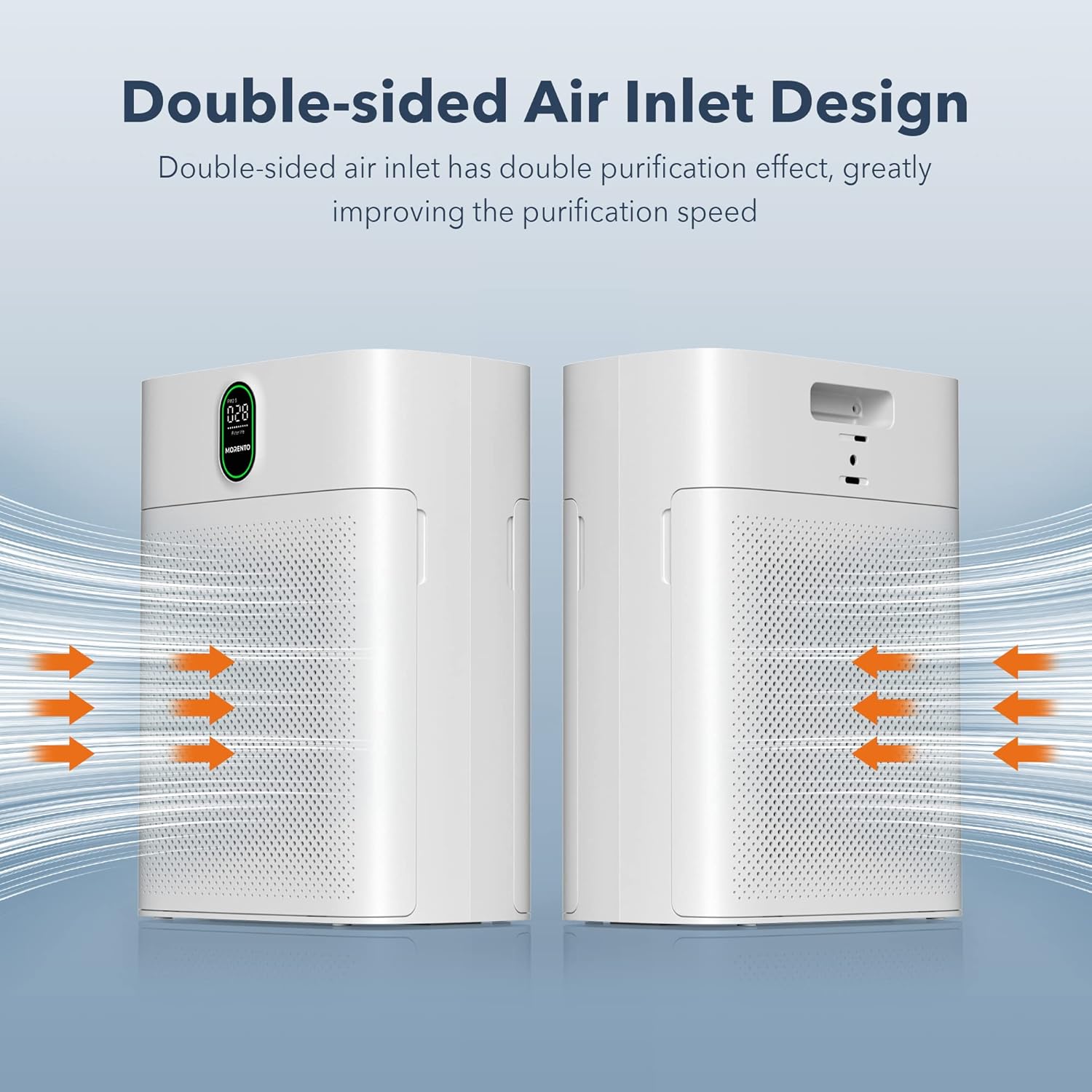 Thumbnail 2 de MORENTO HY4866 Air Purifier for Bedroom Large Rooms (up to 1076 sq ft) with PM2.5 Sensor, Sleep Mode (24dB)