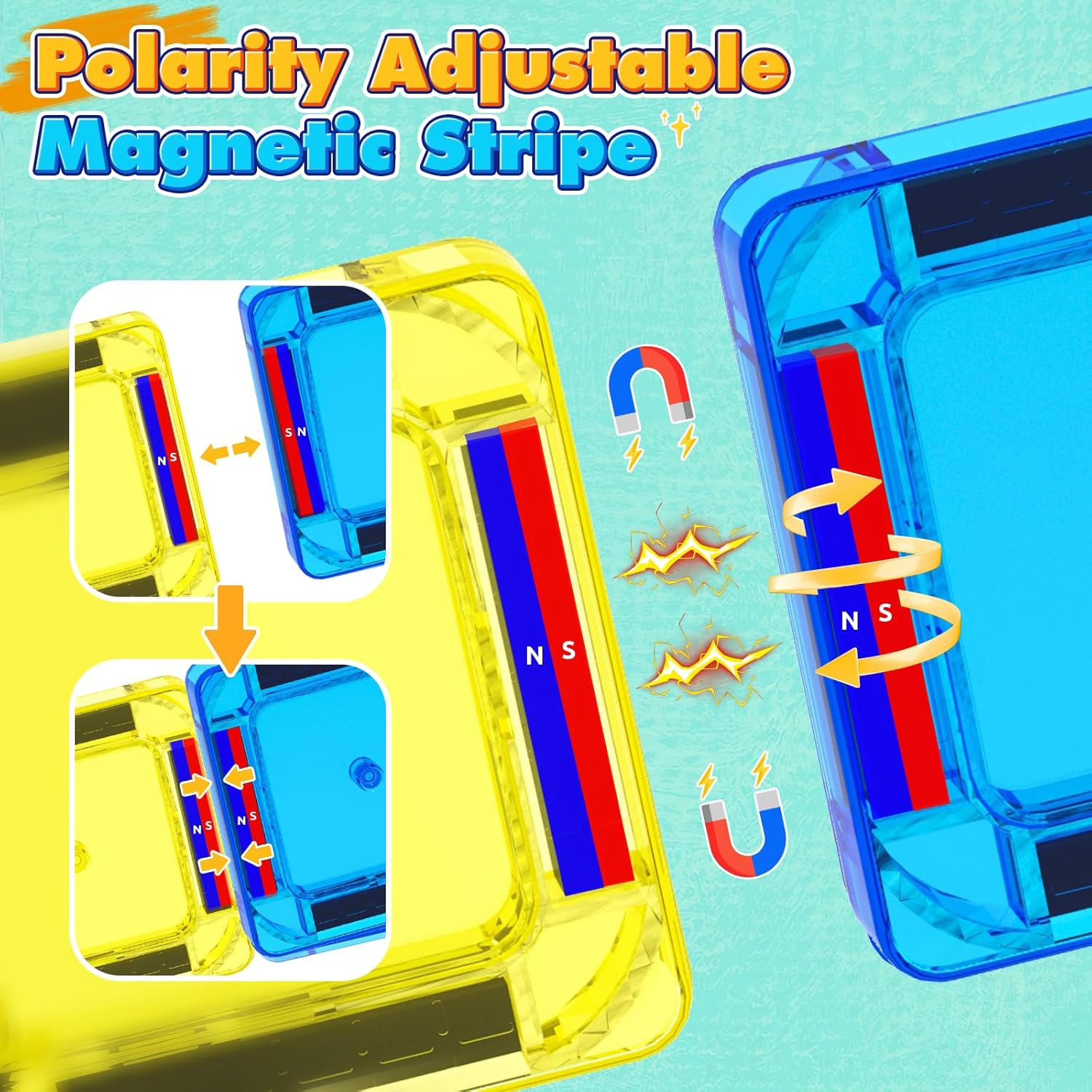 Thumbnail 4 de 40PCS Mini Magnetic Tiles 40-piece set for toddlers 🧩