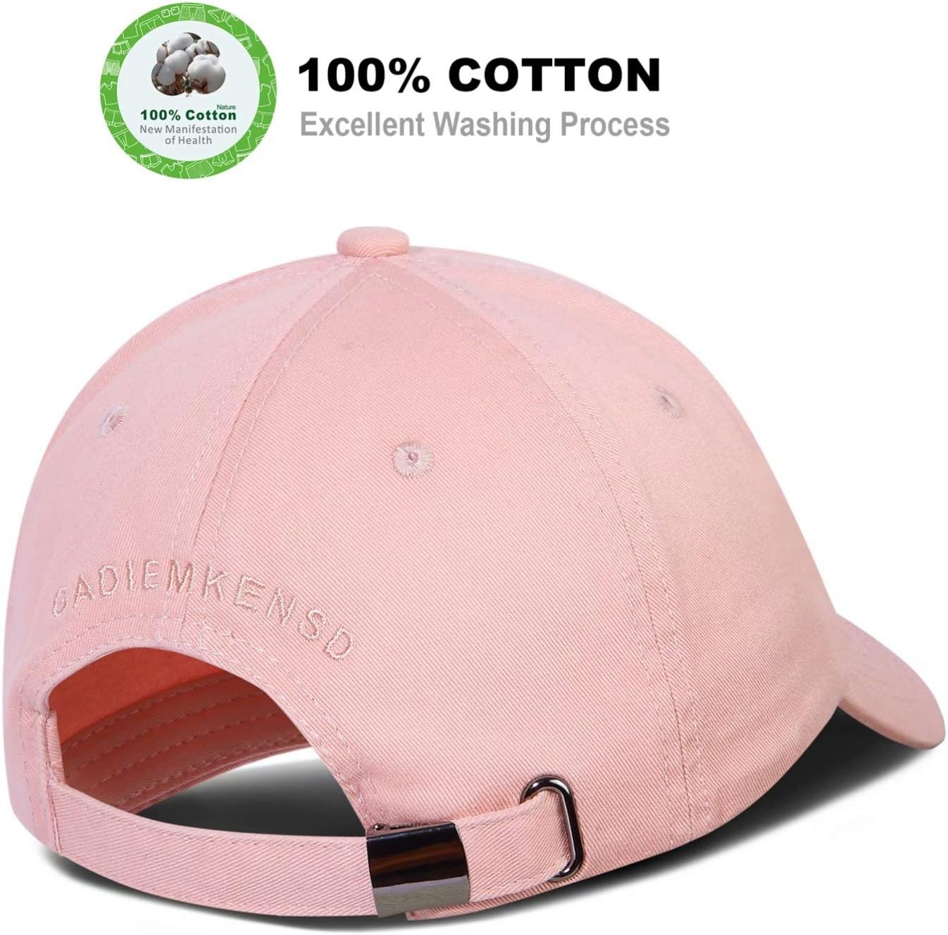 Thumbnail 3 de GADIEMKENSD Unstructured Cotton Baseball Cap (Washed Cotton) with Adjustable Metal Slider