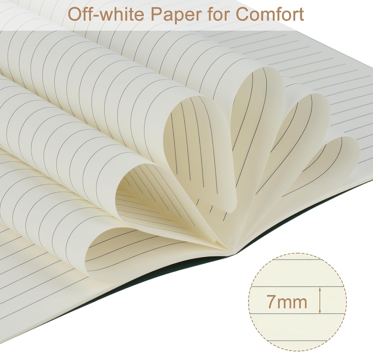 Detalle 2 de ZCZN A5 Lined Notebooks 12 Pack 60pp