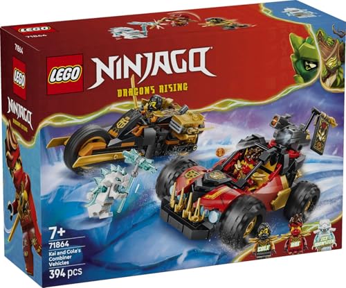 Thumbnail 8 de LEGO Ninjago Véhicules Combinables de Kai et Cole (71864) – Moto et buggy, 3 minifigurines