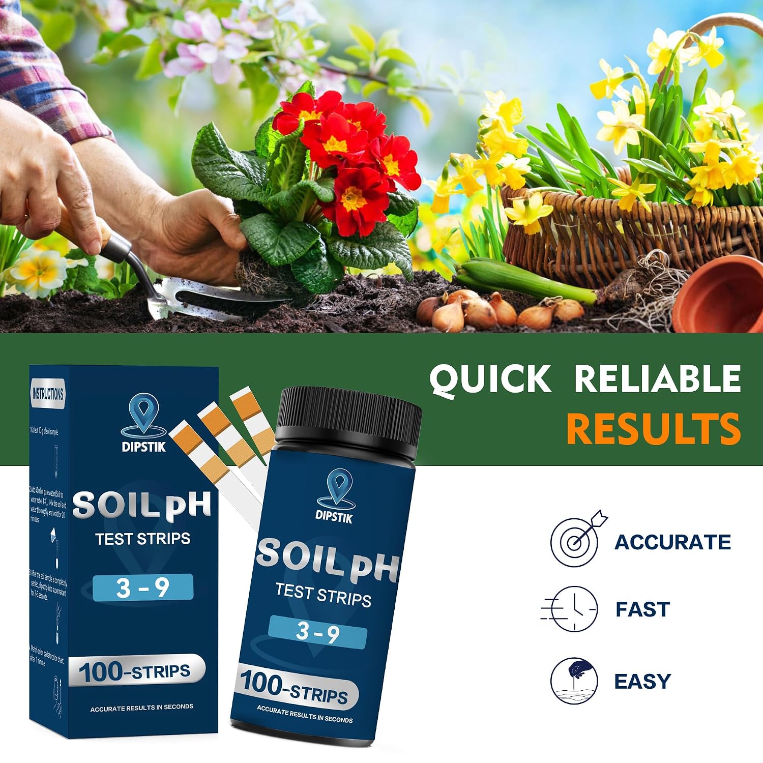 Thumbnail 3 de Soil pH Test Kit with 3–9 pH Strips – Accurate, Easy-to-Use Kit for Garden and Indoor Plants