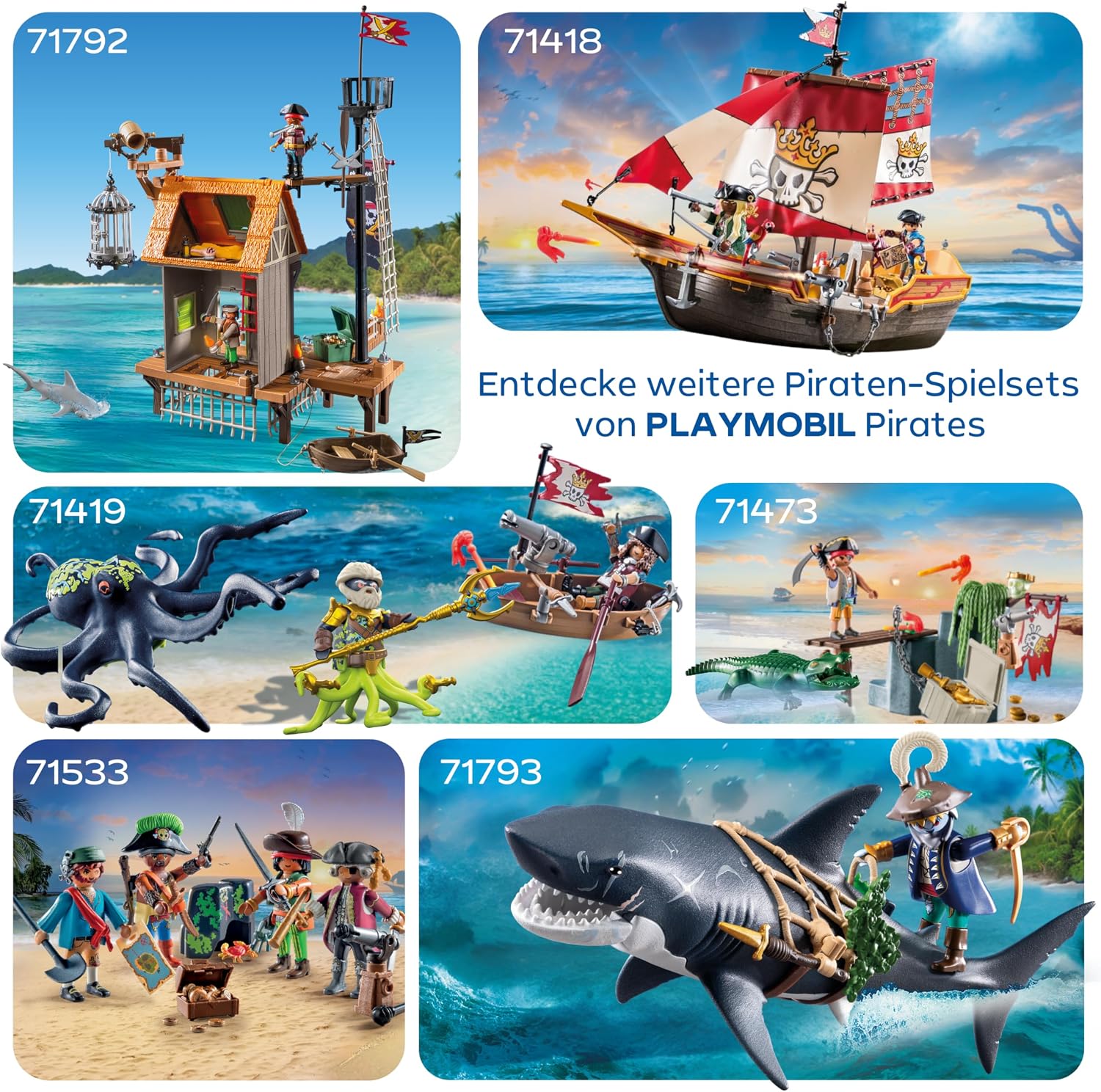 Detalle de PLAYMOBIL Pirates Piratenhafen mit Seeräubergefängnis – 71792