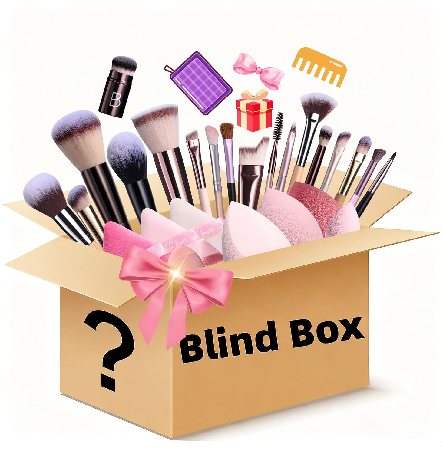 Detalle de BS-MALL Mystery Makeup Brush Box 1 set