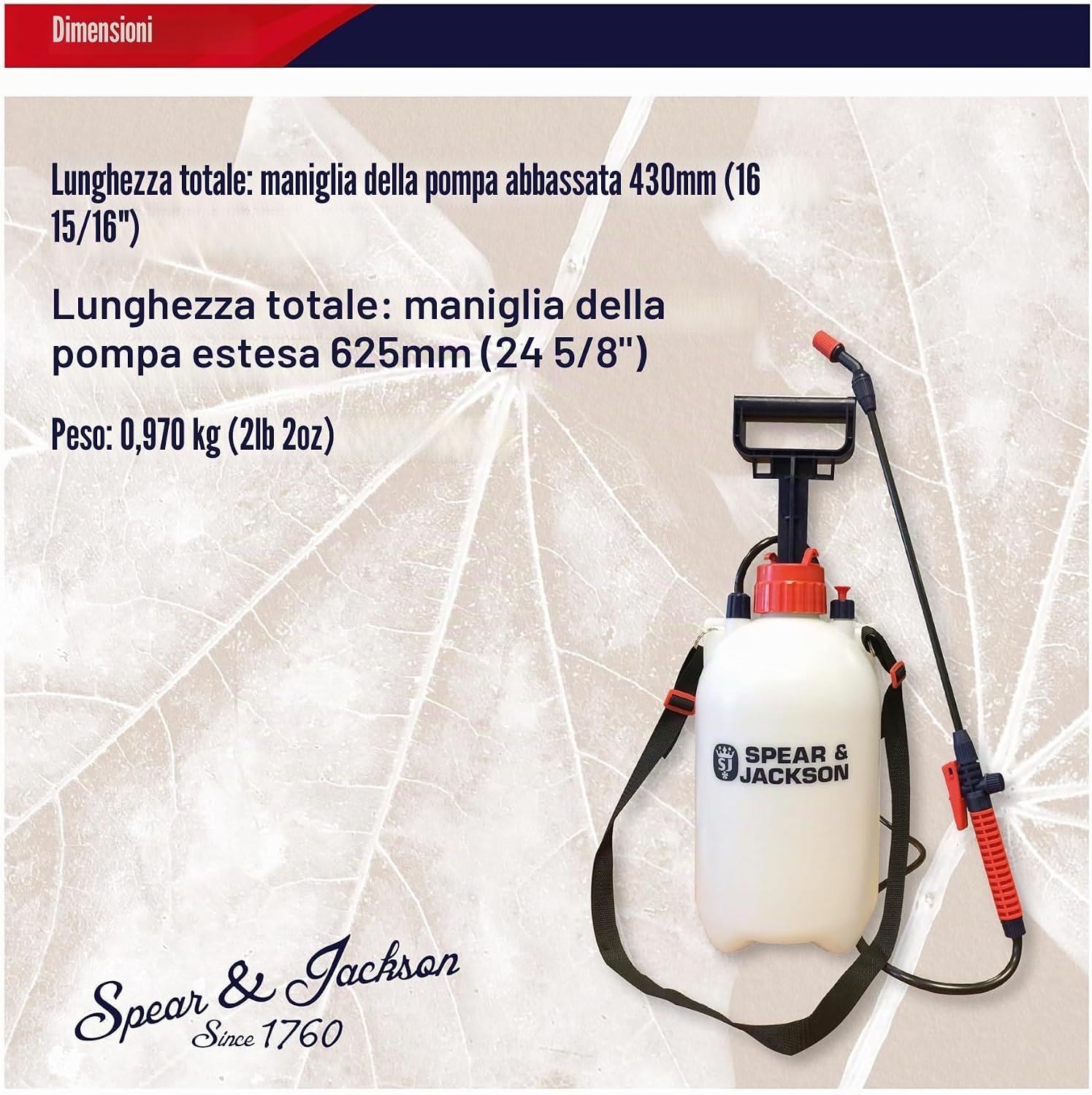 Thumbnail 5 de Spear & Jackson 5LPAPS Spruzzatore a Pressione con Pompa 5 L – Bianco