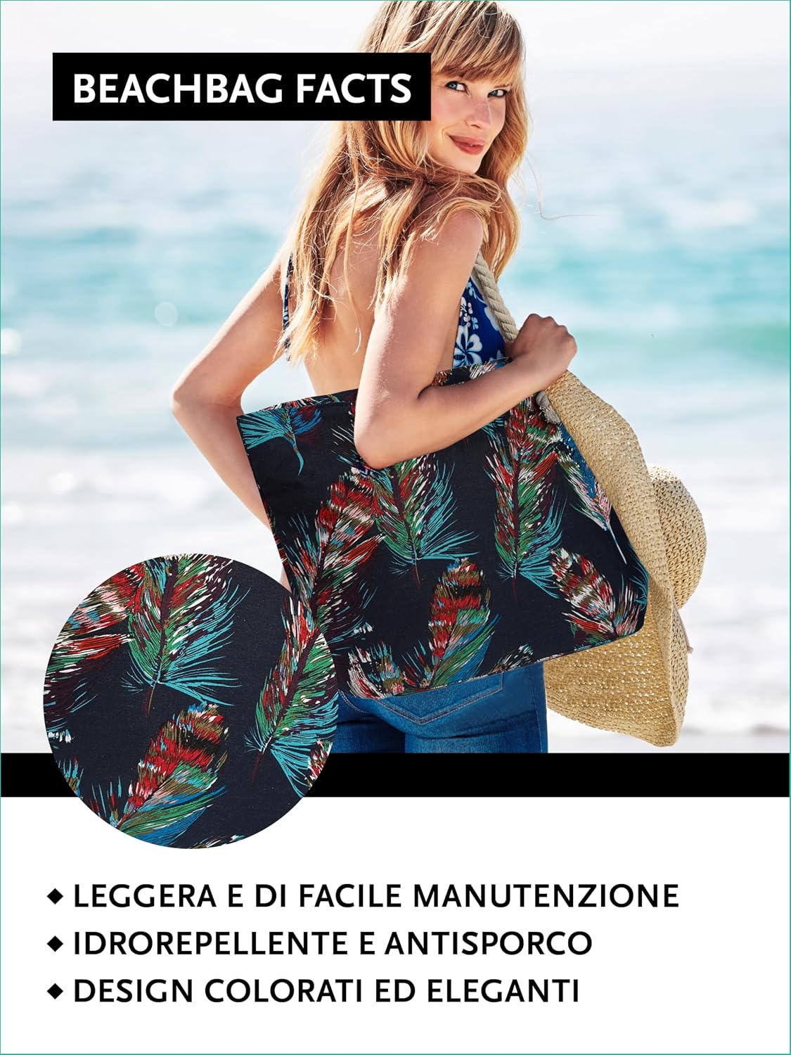 Thumbnail 4 de DonDon Grande shopper spiaggia 58 x 38