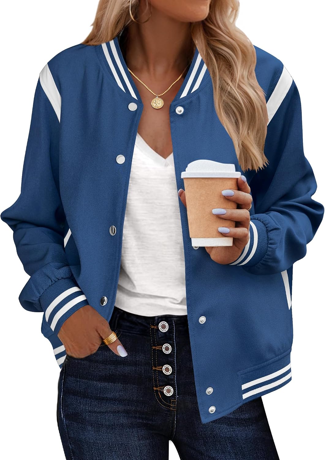 Thumbnail 5 de Zeagoo Bomber Jacket Women Lightweight 2026