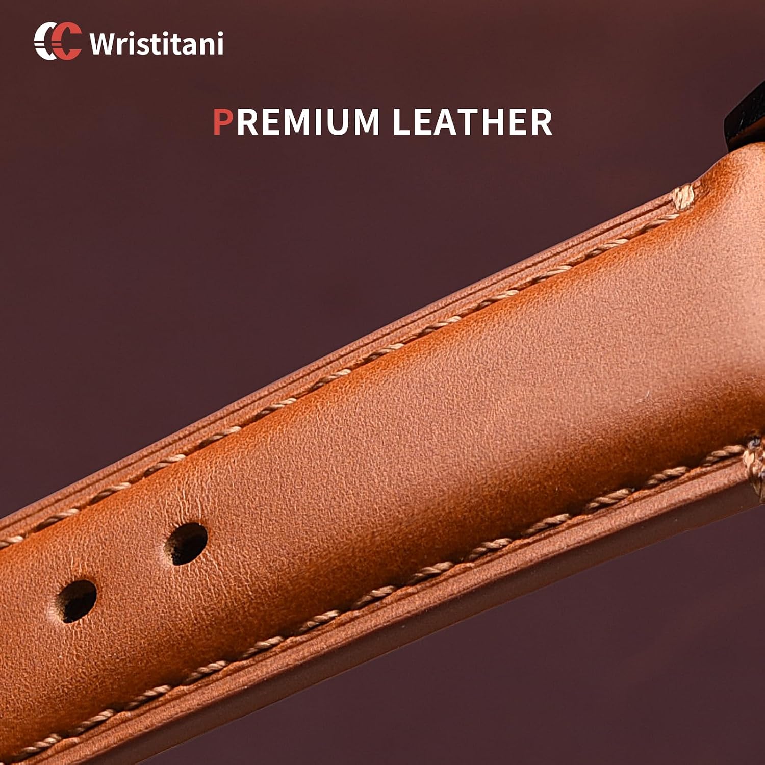 Detalle de Wristitani 3 Set Cinturini in Pelle 20/22 mm — Ricambio con Chiusura Rapida in Metallo
