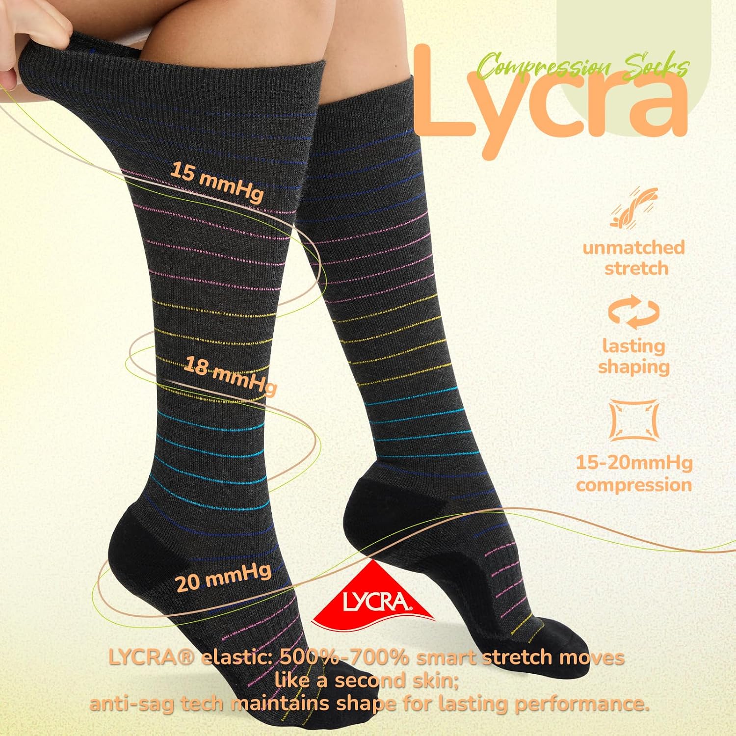 Thumbnail 4 de Iambamboo Merino Wool Compression Socks