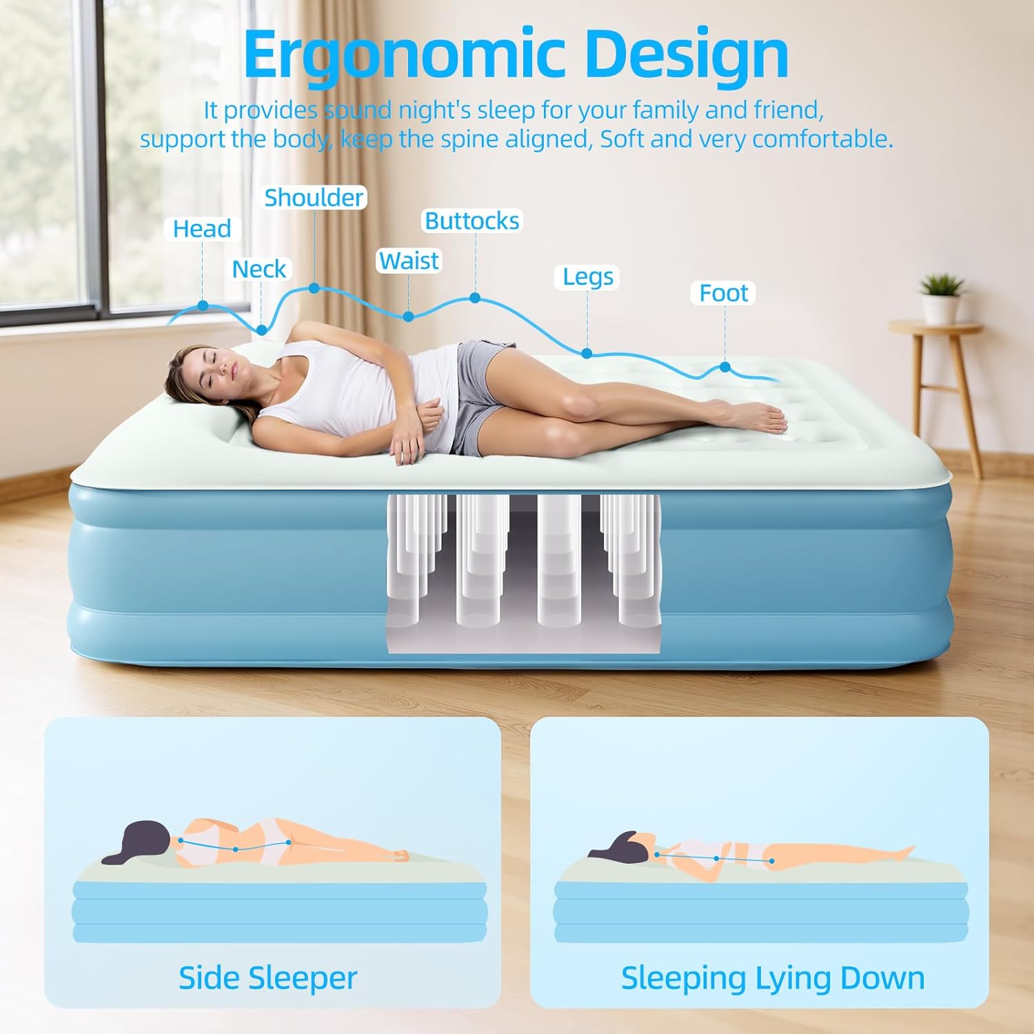 Thumbnail 2 de Zearna Air Mattress Queen 18 in