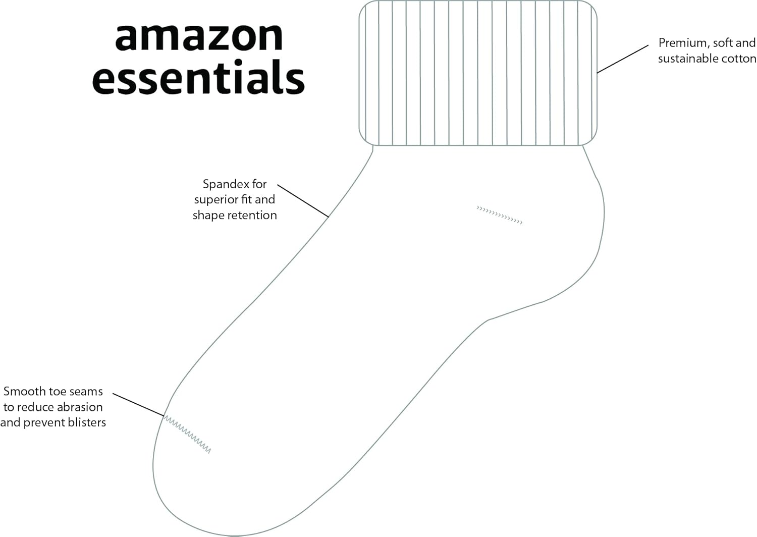Thumbnail 1 de Amazon Essentials Mädchen-Socken im 9er-Pack aus Baumwolle mit Wendebündchen