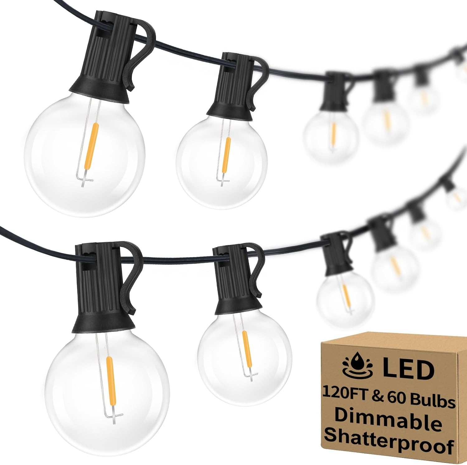 Detalle de G40 LED String Lights 120 ft