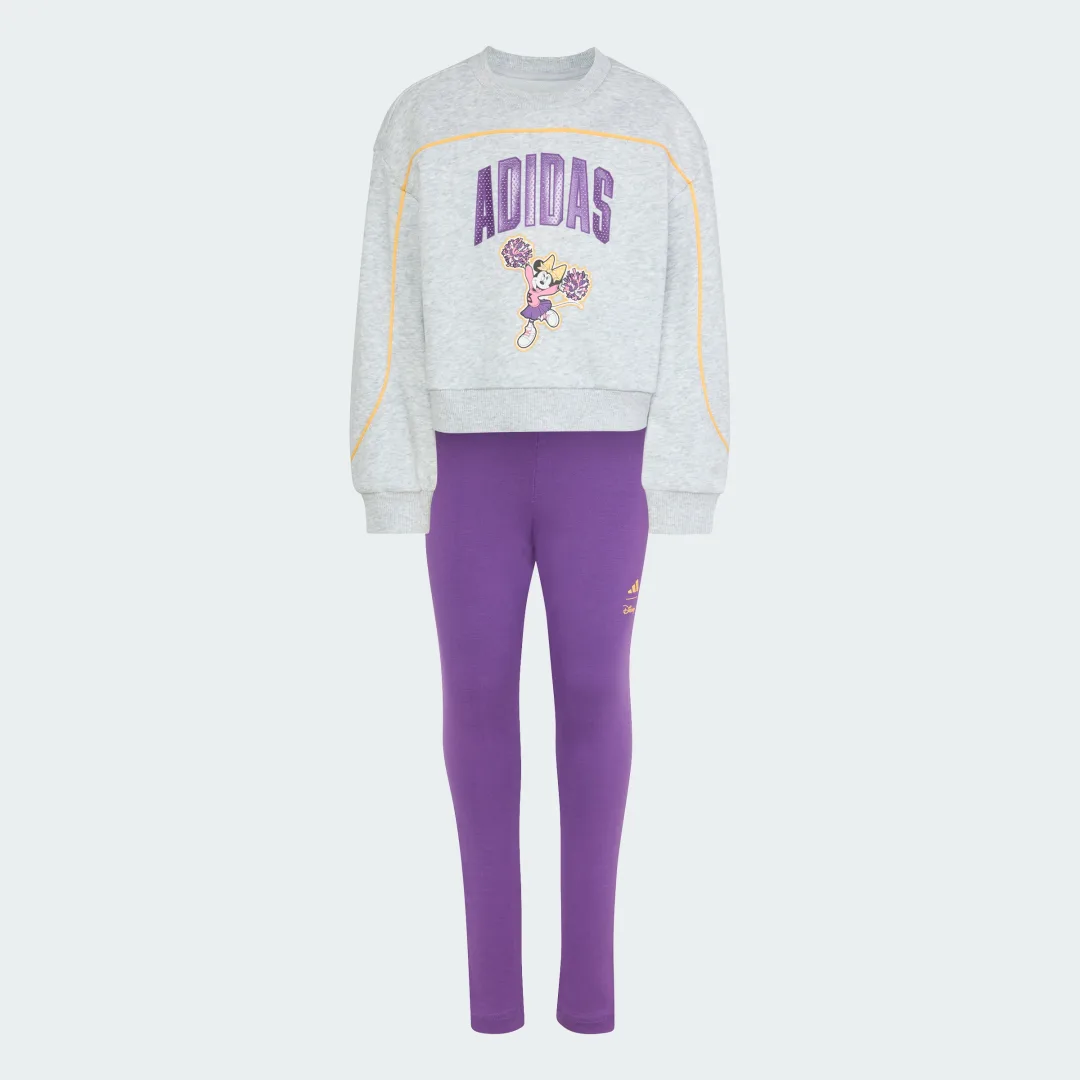 Detalle de Conjunto de chándal Adidas Disney Minnie Mouse – Gris