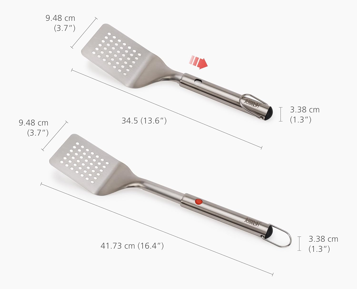 Thumbnail 4 de Joseph Joseph GrillOut Spatule BBQ, spatule rétractable