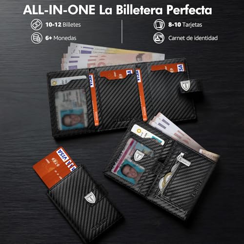 Detalle 2 de TENBST Portefeuille homme ultra-mince avec 10 cartes đ