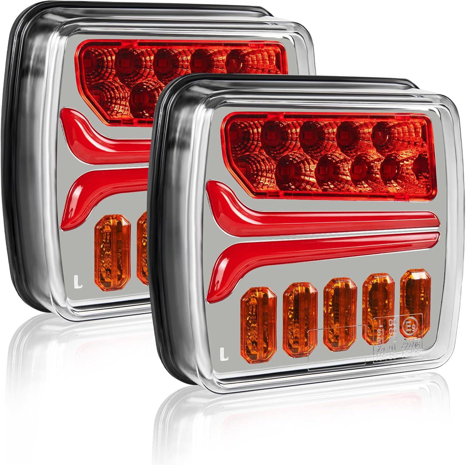 Thumbnail 6 de AOHEWEI 12/24V LED Rear Trailer Lights (2 Pack)