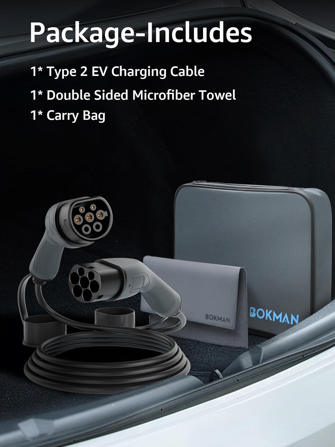 Detalle 2 de bokman Type 2 EV Charging Cable 32A, 5m