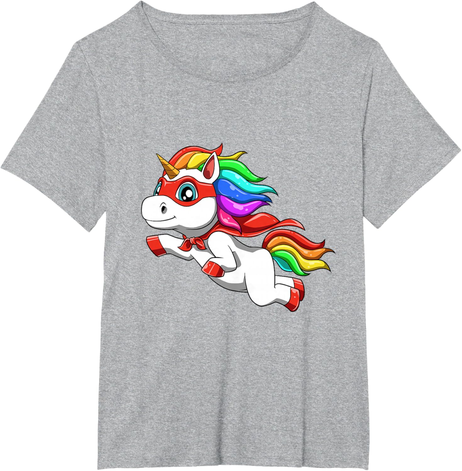 Detalle de Licorne drôle comme héros pour un super-héros T-Shirt