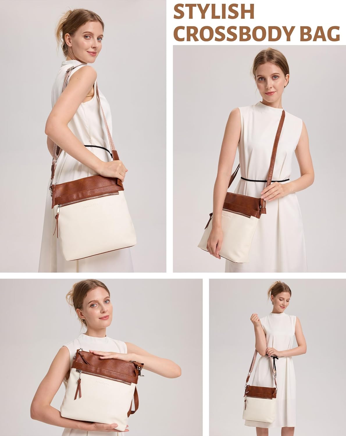 Thumbnail 1 de MOCOCITO Umhängetasche Damen – Veganes Leder, vielseitig einsetzbare Crossbody mit RFID-Schutz