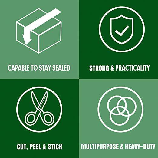 Detalle de HERKKA Clear Packing Tape 36 Roll Heavy Duty Packaging Tape