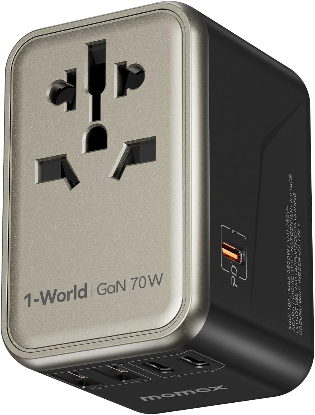 Detalle de MOMAX Universal Travel Adapter 70W