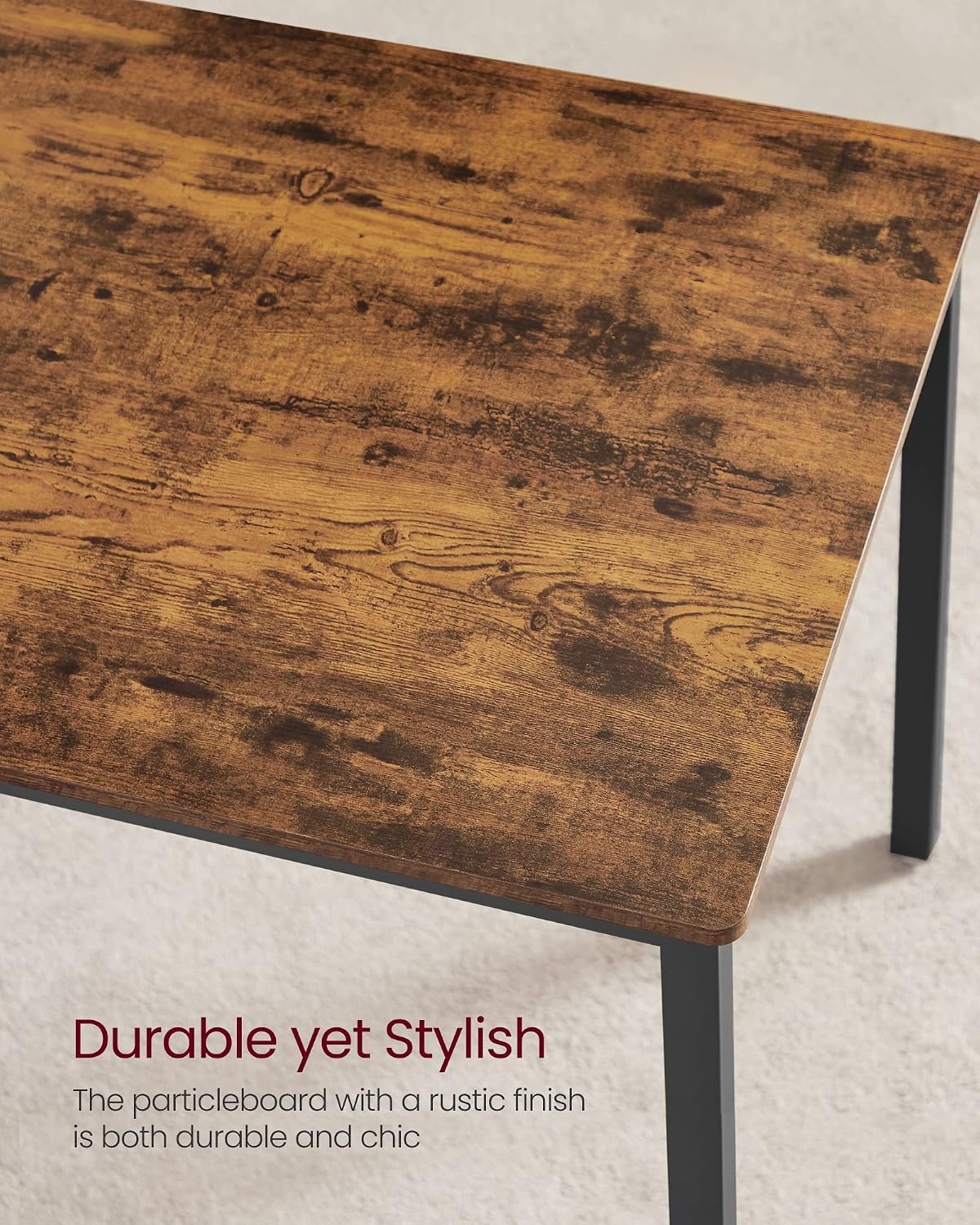 Thumbnail 6 de VASAGLE BARNET KDT070B01 Dining Table Set, 110 x 70 cm with Two Benches