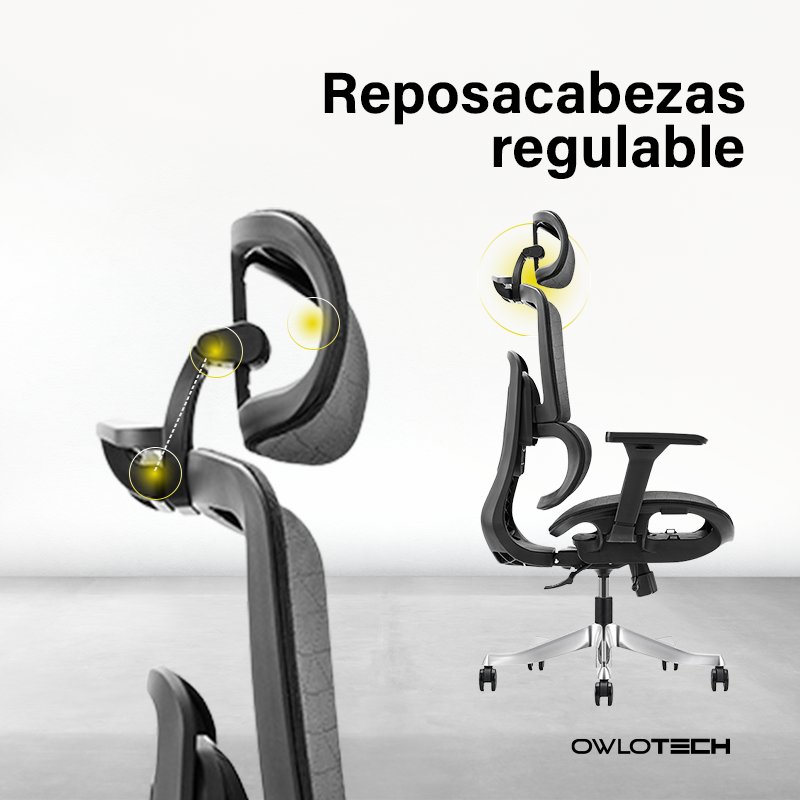 Detalle de Owlotech Regal Silla Escritorio Ergonómica