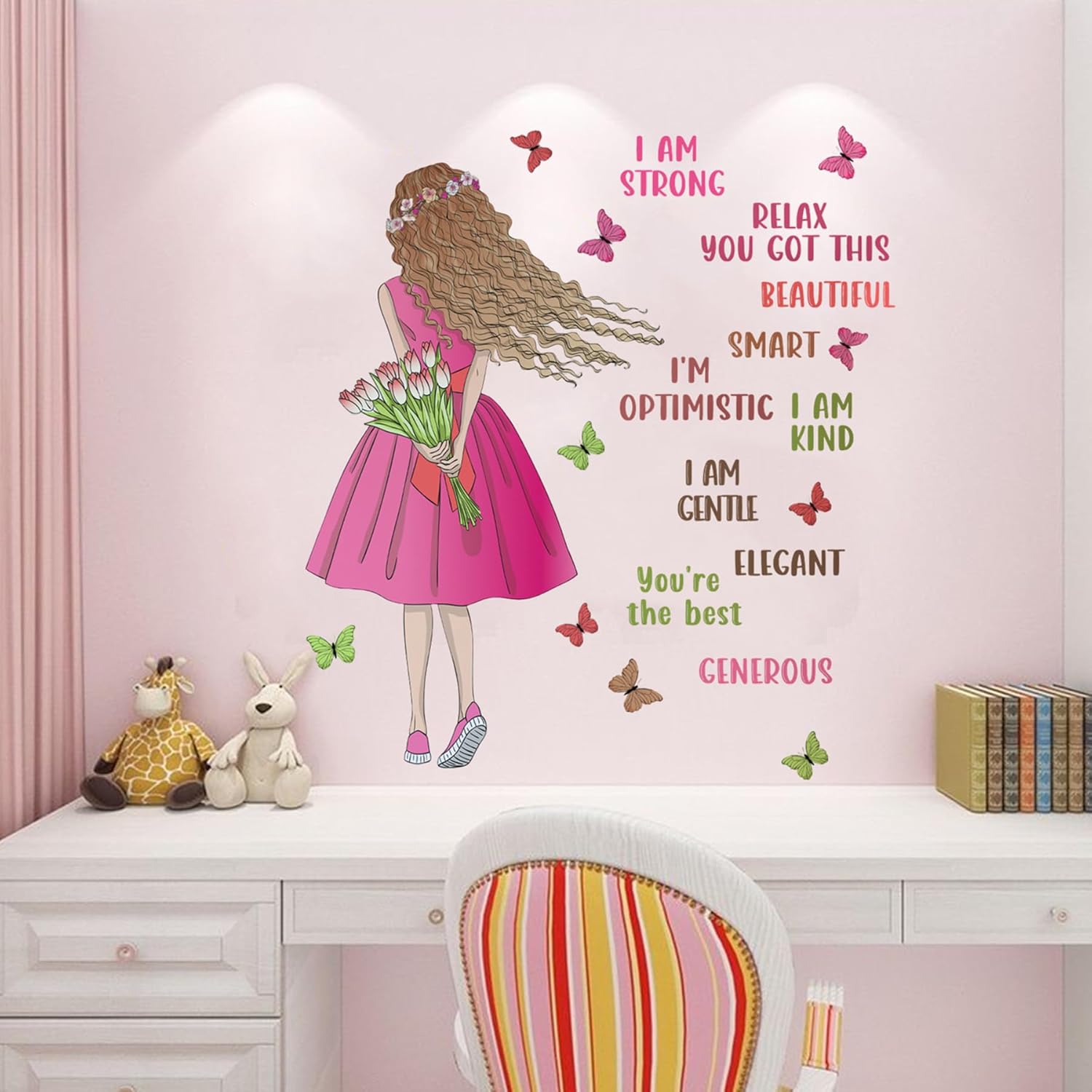 Thumbnail 3 de Purple Girl Wall Stickers 30x80 cm