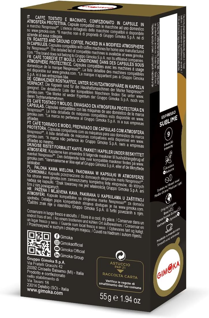 Thumbnail 2 de Gimoka Nespresso Compatible Aluminium Coffee Capsules Sublime
