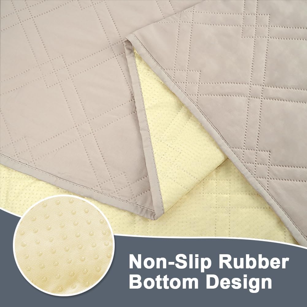 Detalle 2 de DUJUIKE 100% Waterproof Couch Cover for Dog (3 Seater) – Cream, 76 x 180cm