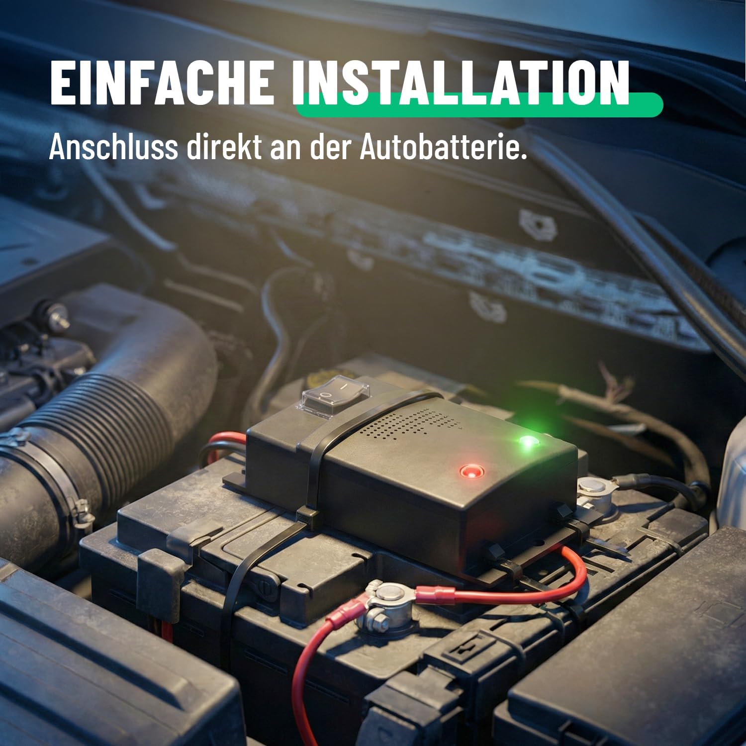 Thumbnail 4 de greate 4X Marderschreck Auto mit 12V Batterieanschluss – Ultraschall-Marderabwehr für den Motorraum