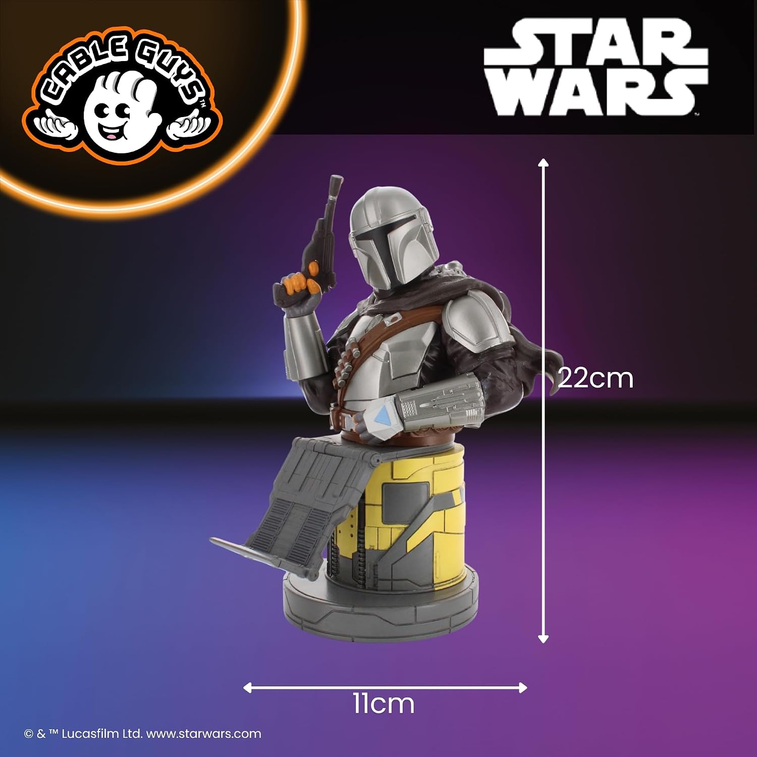 Thumbnail 6 de Cableguys Mandalorian Bounty Hunter コントローラーホルダー兼スマートフォンスタンド