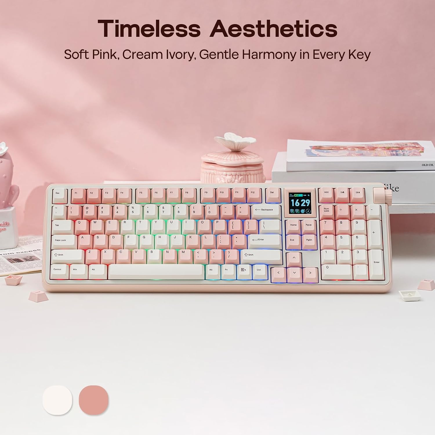 Detalle 1 de EPOMAKER Wireless Gaming Keyboard RT100 PRO