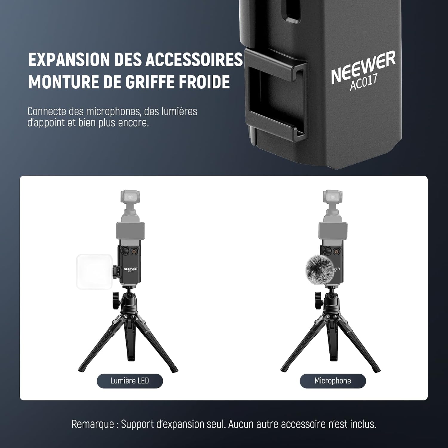 Detalle de NEEWER BASICS AC017 — Adaptateur de montage d’extension pour DJI Osmo Pocket 3