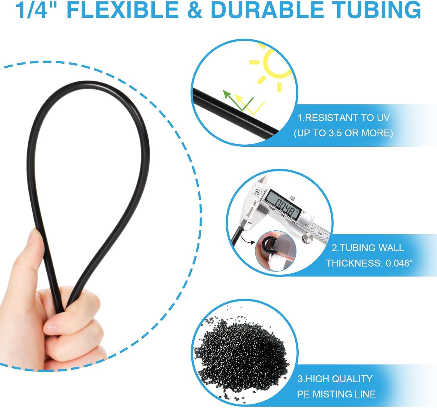 Thumbnail 3 de Bonviee No1 75FT Outdoor Misting System with 28 Nozzles and Brass Adapter