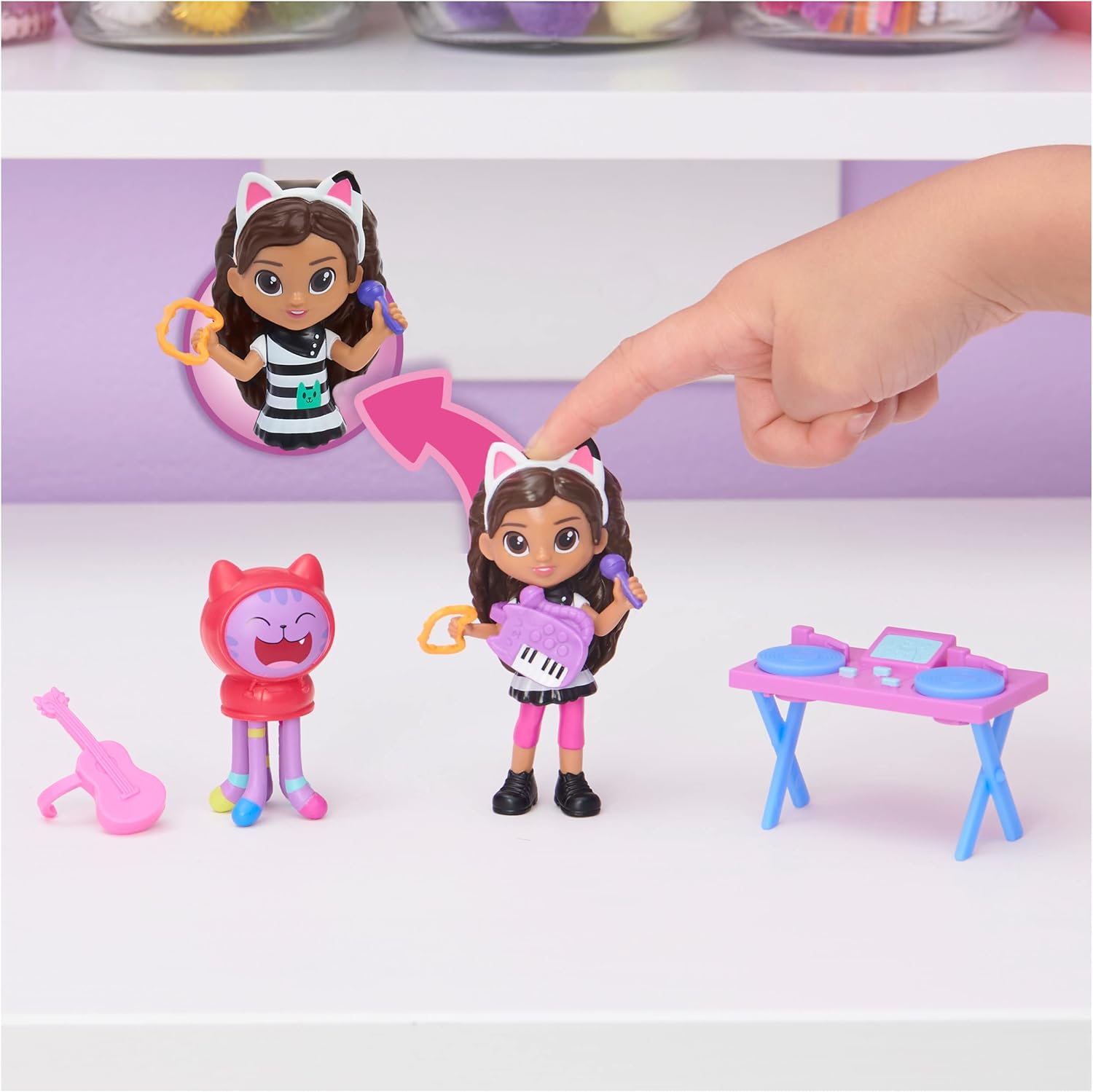 Thumbnail 4 de La casa de muñecas Gabby fiesta karaoke set 6062027