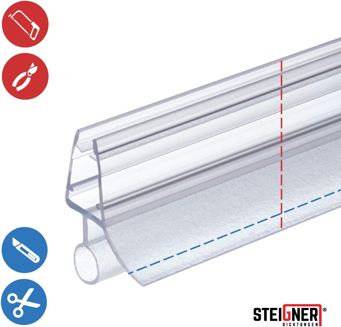 Detalle 2 de STEIGNER UK08 joint pour paroi de douche 80 cm