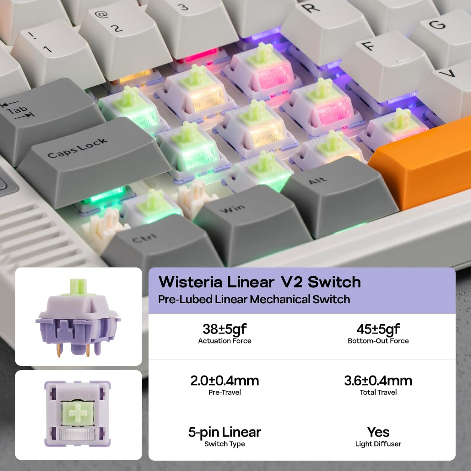 Thumbnail 6 de EPOMAKER RT85 Wireless Mechanical Keyboard with Joystick & DIY Screen