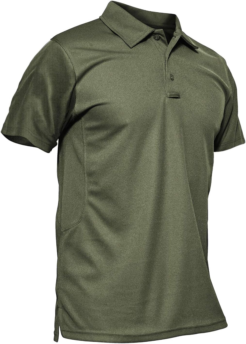 Detalle de KEFITEVD polo homme à séchage rapide en polyester piqué léger