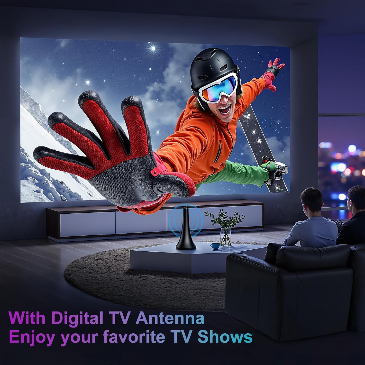 Thumbnail 6 de TV Antenna Indoor Long Range 9.84FT Cable