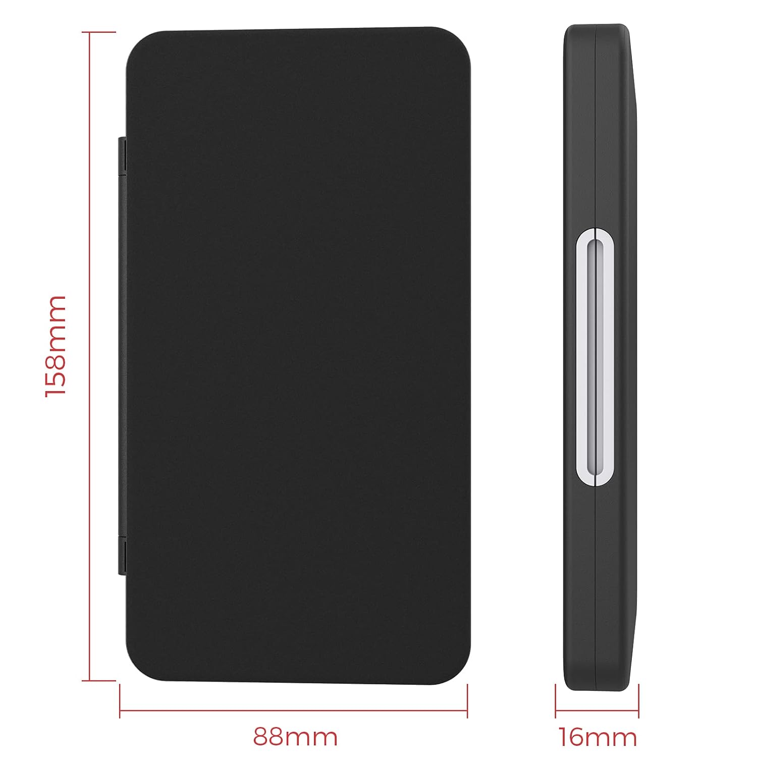 Detalle de HEIYING Game Card Aufbewahrungsbox für Switch 2, OLED und Lite – 24 Spielkarten & 24 Micro-SD Slots, Schwarz