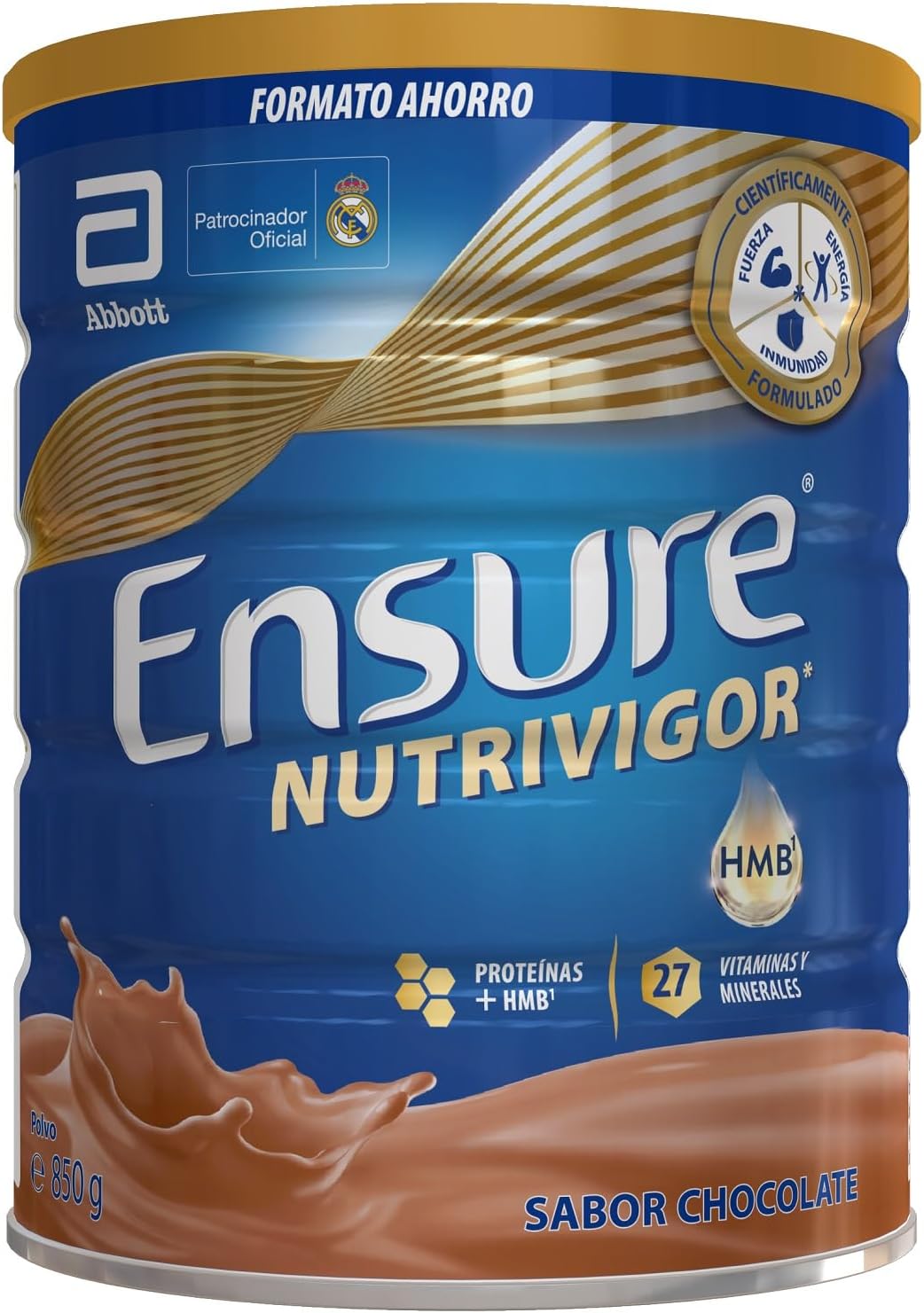 Detalle 2 de Ensure Nutrivigor Chocolate - Complemento con HMB, Proteínas y Vitaminas 🍫