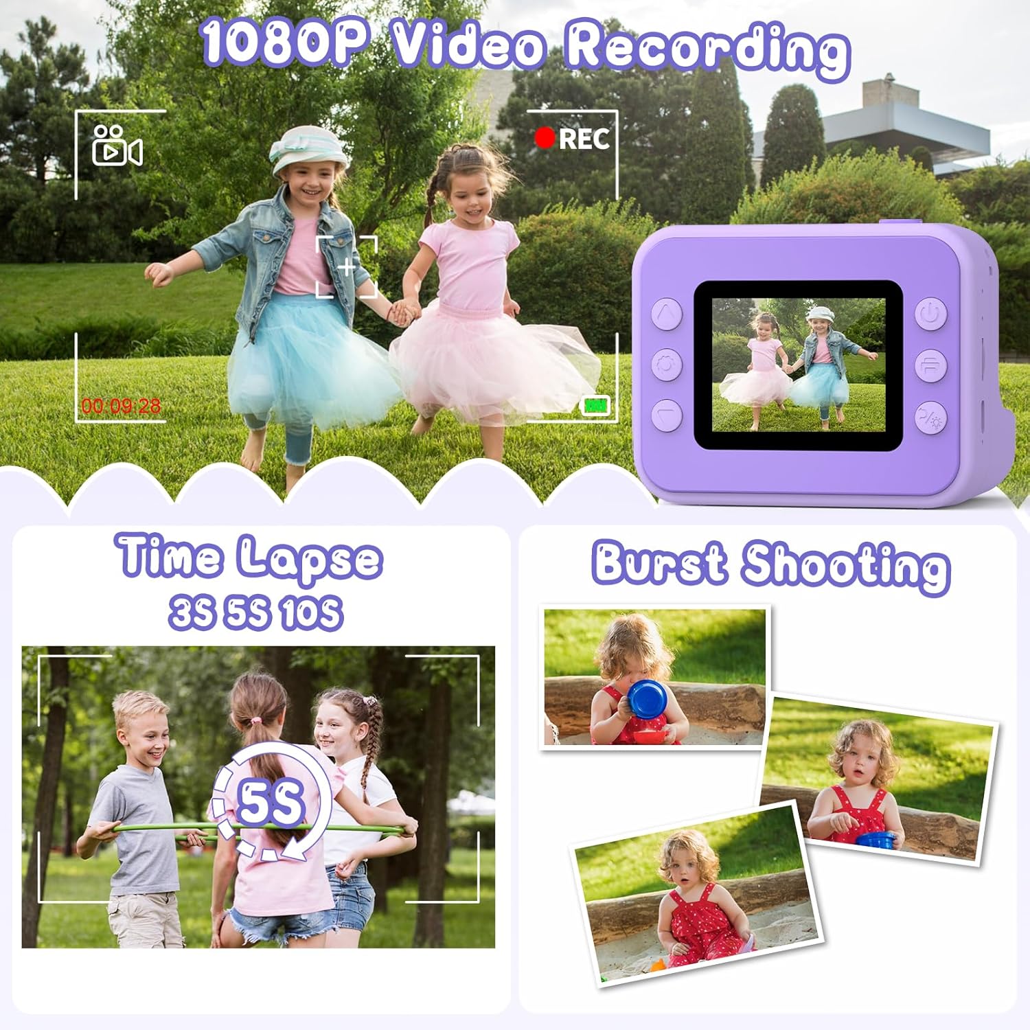 Thumbnail 3 de Appareil photo instantané enfant 2,4 pouces