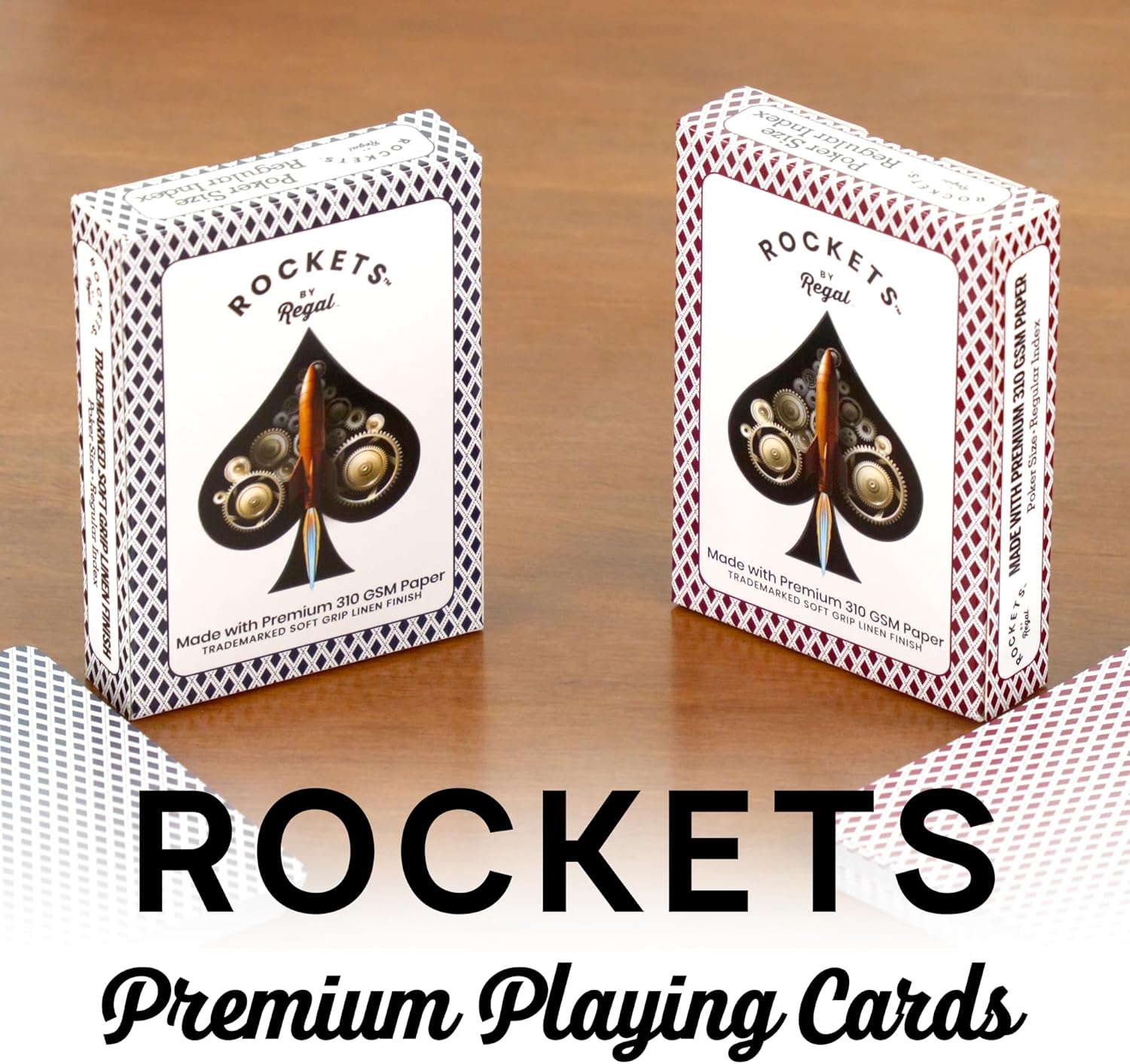 Thumbnail 1 de Regal Games 48-Deck Rockets Bulk Playing Cards (310 GSM Linen Finish)