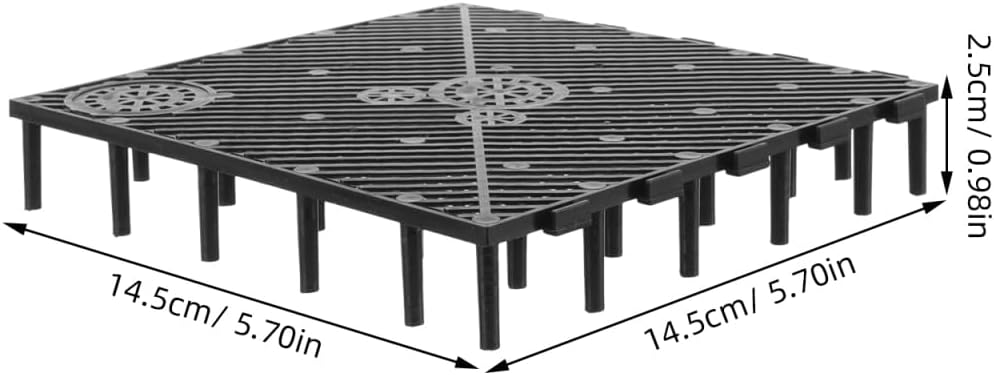Thumbnail 1 de Hemobllo Aquarium Undergravel Filter Board — 20‑Piece Modular PVC Grid (14.5 x 14.5 cm each) for Enhanced Water Circulation