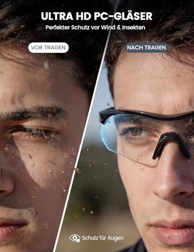 Thumbnail 2 de Lamicall Fahrradbrille Herren & Damen UV400 Sportbrille Transparent – Leicht, robust und vielseitig