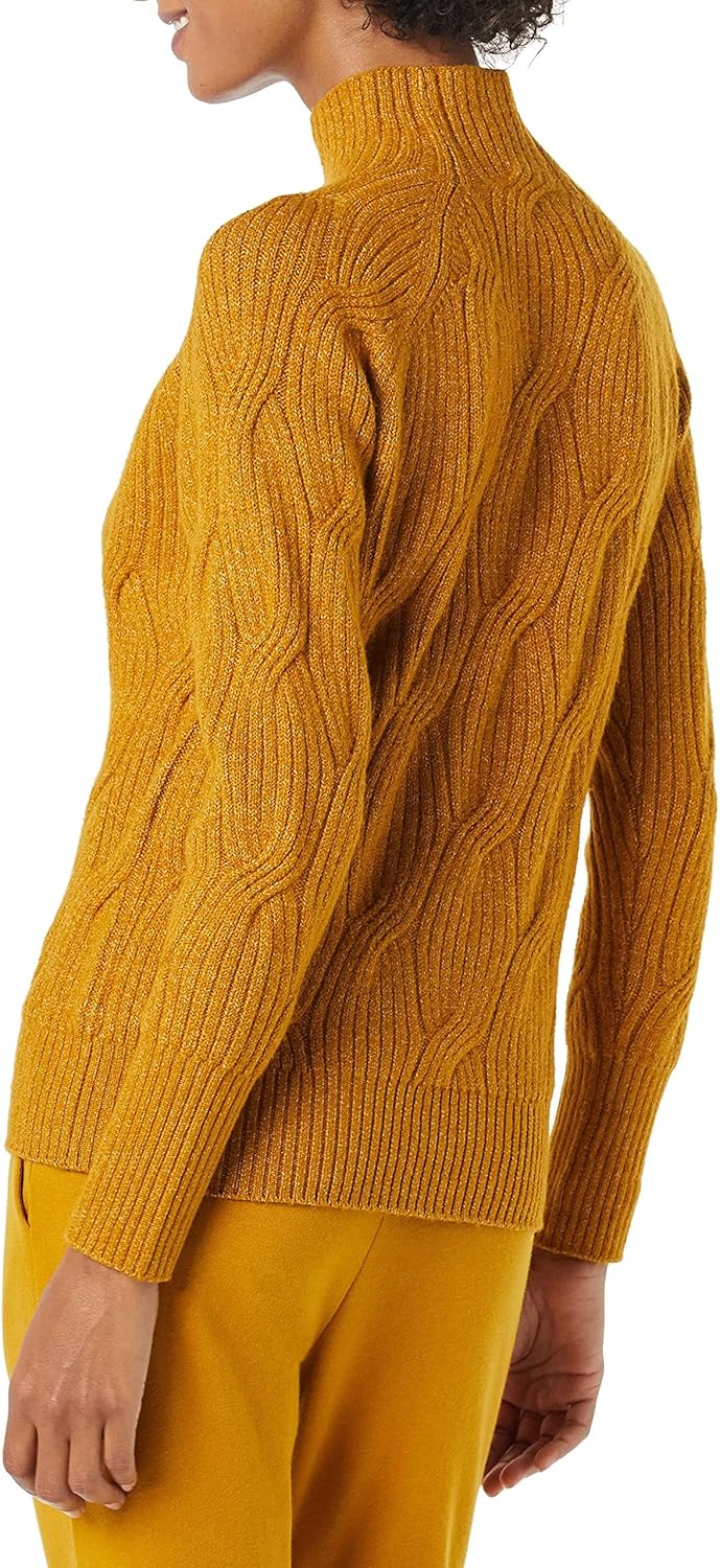 Thumbnail 1 de Amazon Essentials Women's Soft Touch Cable Knit Funnel Neck Jumper
