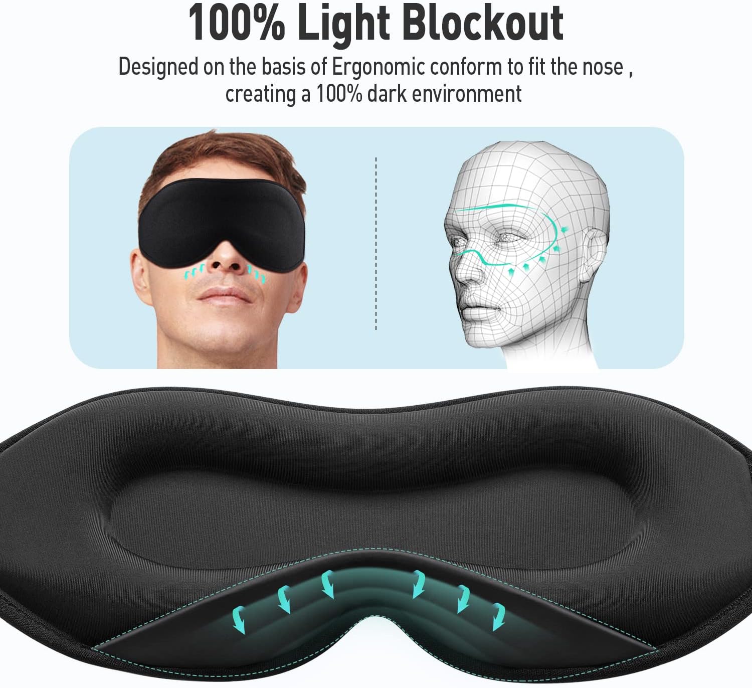 Thumbnail 5 de Umisleep Upgraded Sleep Mask 3D for Side Sleepers 😴