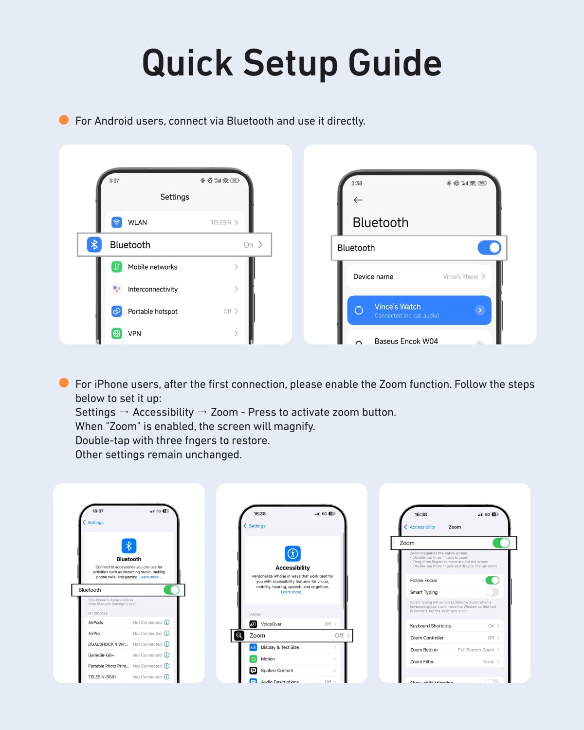 Thumbnail 2 de TELESIN Fun Shot impugnatura smartphone nera + TELESIN C03 luce magnetica per selfie nera: set per foto, TikTok e chiamate